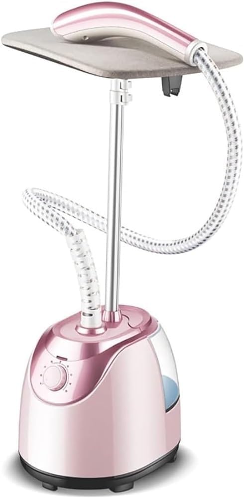 Choisissez ce defroisseur sur pied au reservoir detachable en coloris blanc et gris