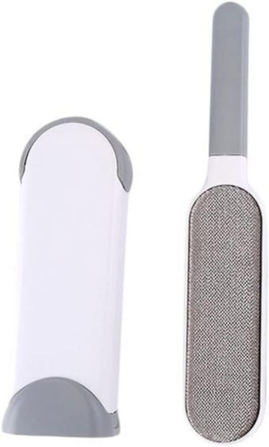 Choisissez cette brosse textile avec nettoyage integre en coloris gris et blanc
