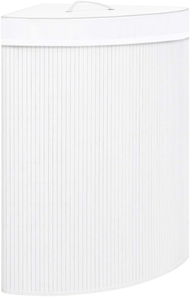 Le panier a linge comporte des elements en bois