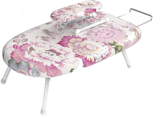 Decouvrez une planche de table qui se replie apres usage en coloris blanc et gris