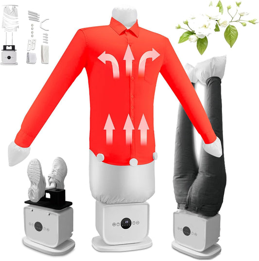 Un mannequin de repassage propose des commandes tactiles avec un reglage de temperature
