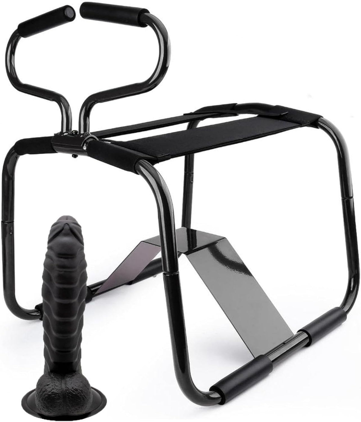 Une chaise integre des elements metalliques