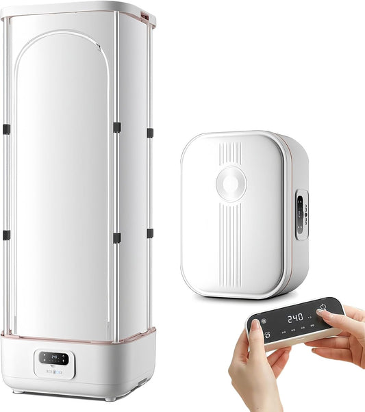 Ce sechoir a linge associe une structure pliante a un format compact