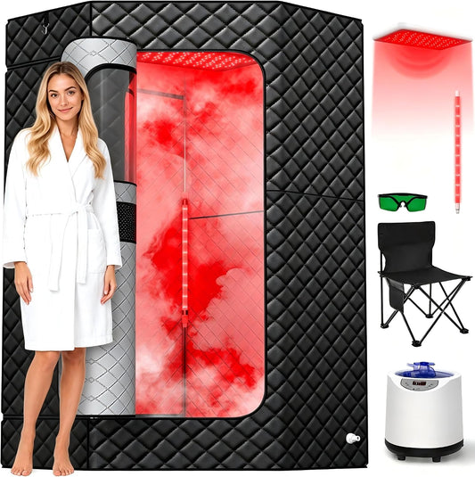 Le generateur pour sauna associe une structure pliante a un arret automatique